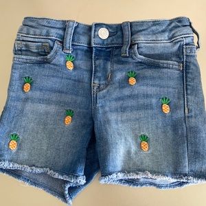 Gap pineapple denim shorts